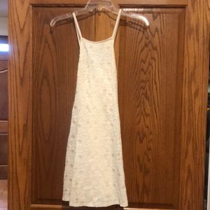 HOLLISTER Cream Lace Racerback Dress - S